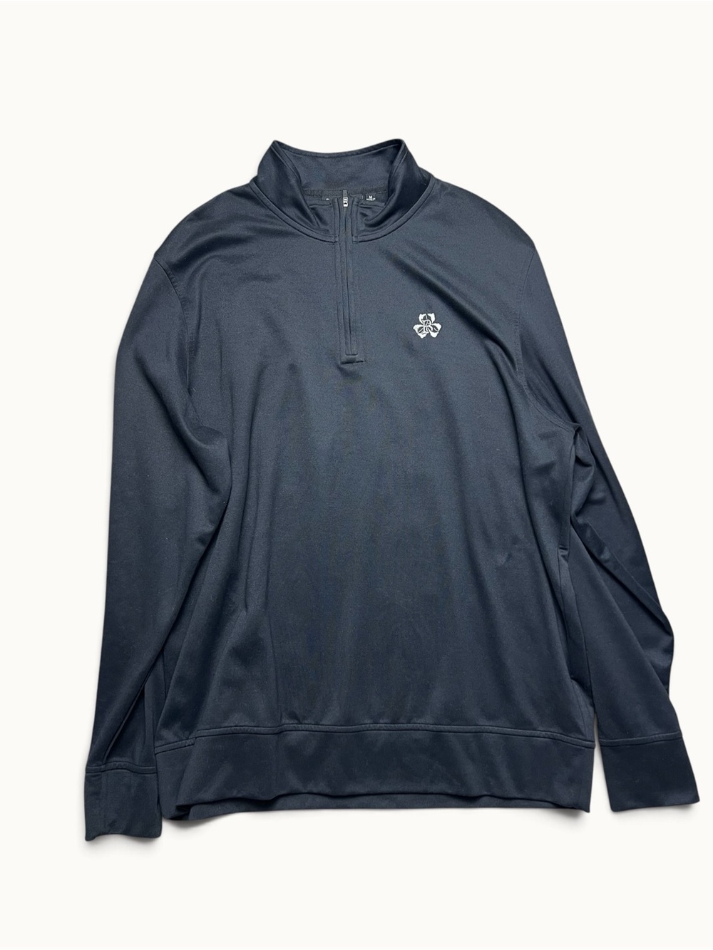 Devereux Pullover Mens Medium Black 1/4 Zip Performance Golfer Sweater Golf